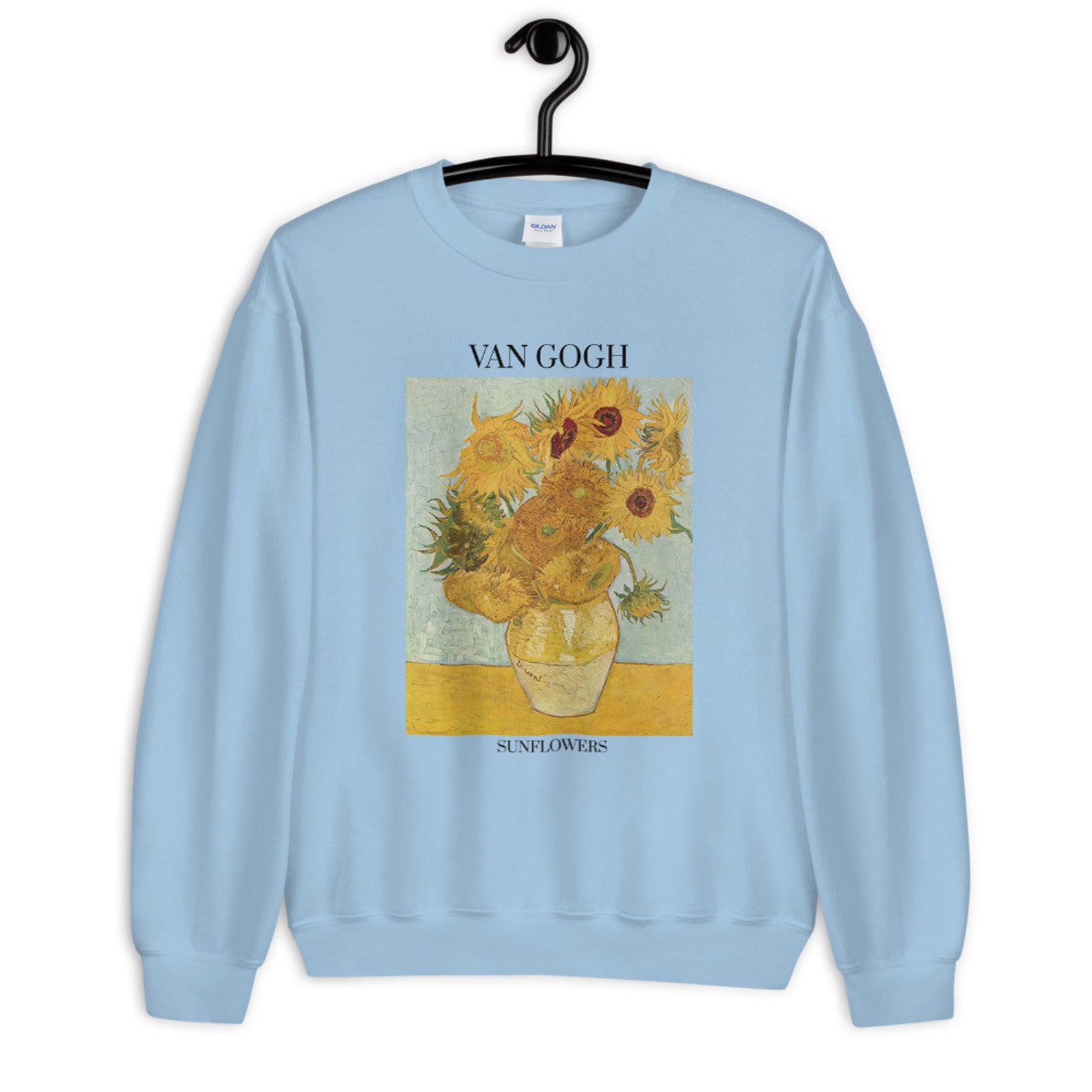 Van Gogh Sweatshirt Sunflowers Sweatshirt Art Gift Vincent Van Etsy