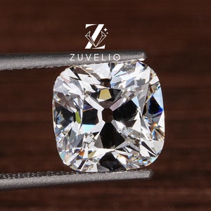 3.14 Ct Cushion Old Mine Cut Lab Grown Diamond: Loose Stone