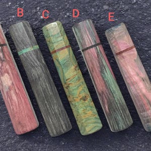 Japanese Wa - Handle | Octagonal Knife Handle | Model: Stabilized Wood