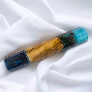 Floral Japanese Wa - Handle | Octagonal Knife Handle | Model: Wild Flowers