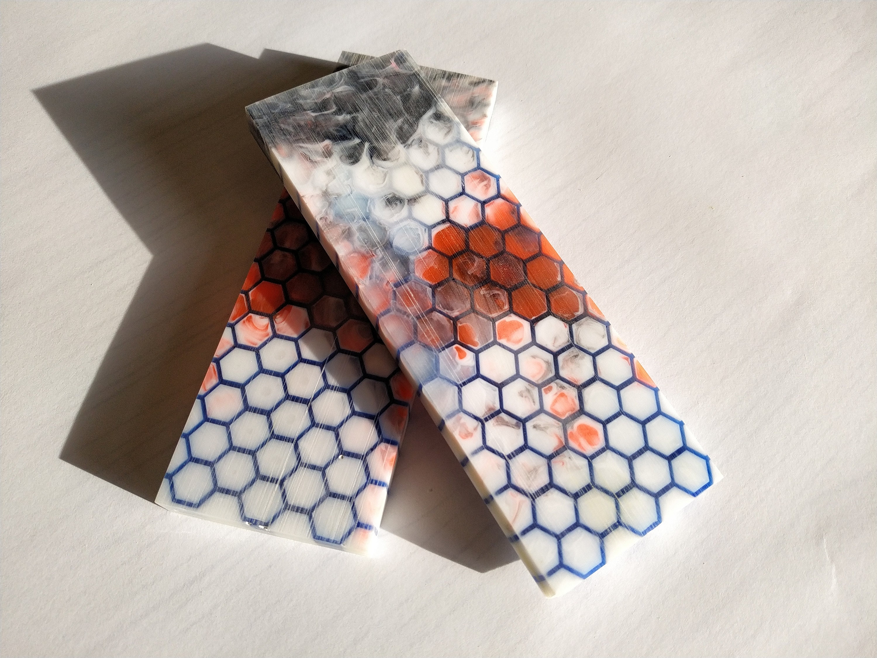 Epoxy Knife Handle Knife Scales Hex Knife Handle Etsy