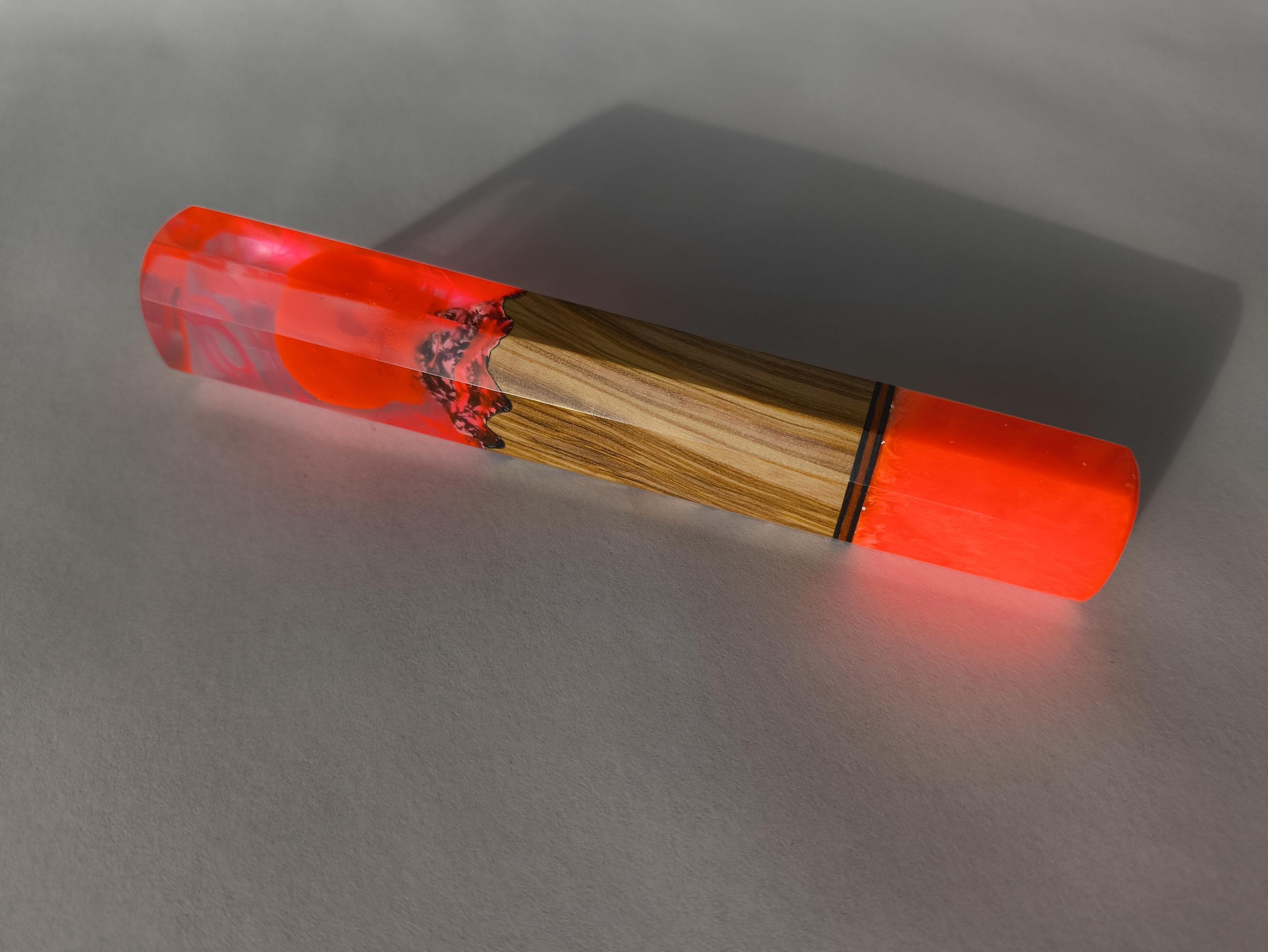 Japanese Wa - Handle | Octagonal Knife Handle | Model: Red Walker