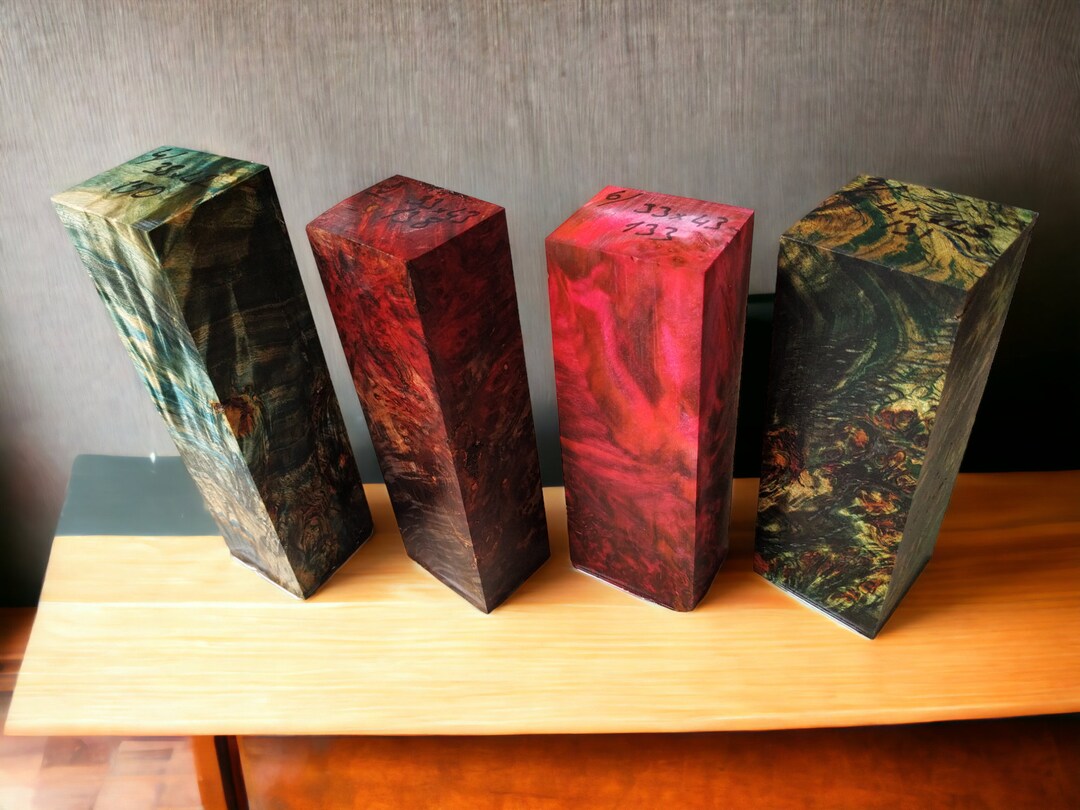 Stabilized Wood Block Stabilized Knife Handle Stabilized Etsy