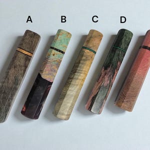 Japanese Wa - Handle | Octagonal Knife Handle | Model: Stabilized Wood
