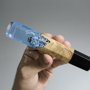 Japanese Wa - Handle | Octagonal Knife Handle | Model: Ice Age