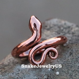 Snake Ring Copper Ring Men Mens Gift Gift for Boyfriend Bachelorette Gifts Stackable Ring Gift for Dad Christmas Gifts for Him Etsy