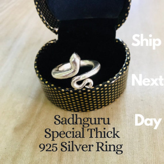 Sadhguru Ring 18k Gold Snake Ring Sterling Silver Gothic Snake Ring Isha  Foundation Ring Meditation Ring Dragon Ring Gold Snake - Etsy