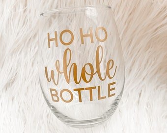 holiday wine glass | christmas wine glass | stemless wine | chirstmas wine | christmas decor | wine lover | christmas tableware | wine