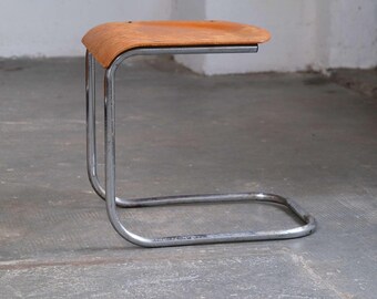 Bauhaus stool by Mart Stam in light brown