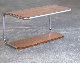 Bauhaus wall coat rack with wooden hat rack