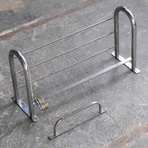 Bauhaus coat rack / Art Deco wall coat rack with hat rack and holder #0024