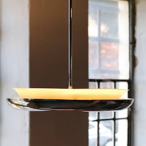 Bauhaus pendant lamp &quot;UFO&quot; by Josef Hurka for Napako