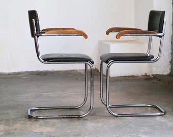 Fauteuil cantilever Bauhaus 1/2 Mart Stam S 43