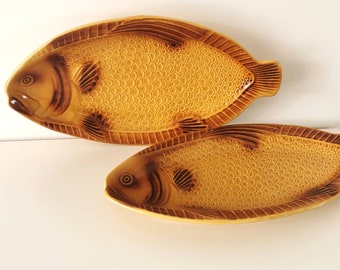 Vintage Fish Serving Plate: KIL Yugoslavia Mid-Century Tableware