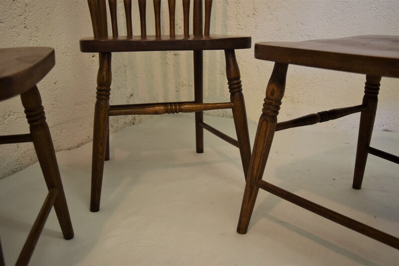 Vintage Dining Windsor style wooden chair Made in Yugoslavia | Etsy