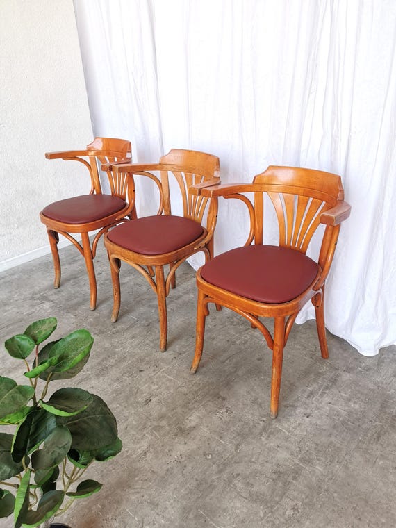 曲げ木ダイニングチェア（3脚セット）：ヴィンテージトーネット