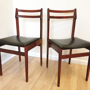 SET OF 2 Vintage Wooden Dining Chairs / Designed by Branko Ursic for STOL Kamnik / 1970s, Yugoslavia / Model 2087 Minimalistic Scandinavian
