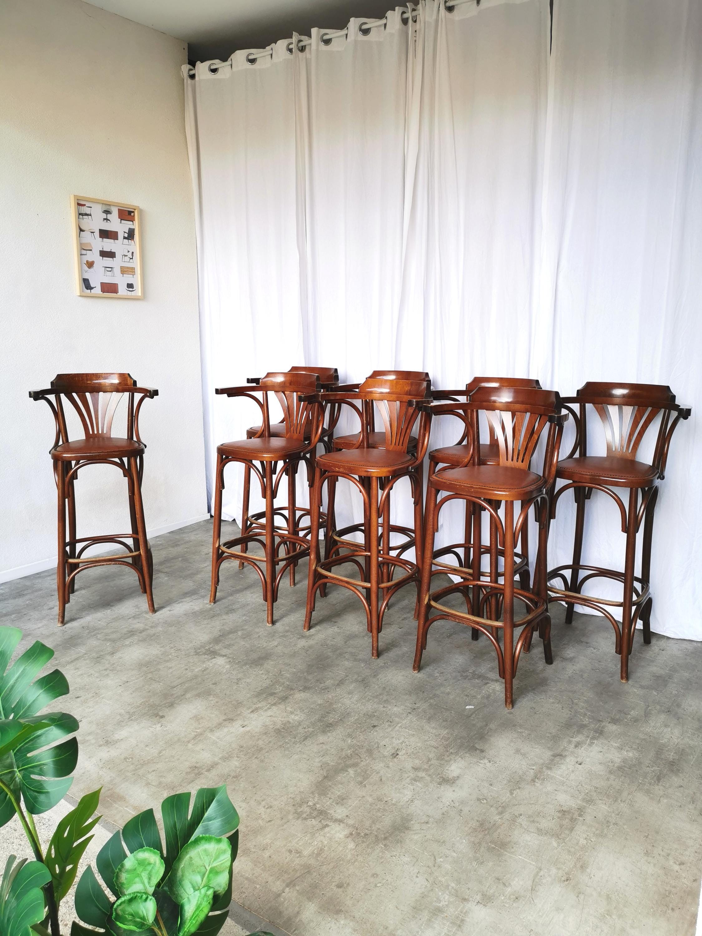 Vintage bentwood bar stool - Etsy 日本