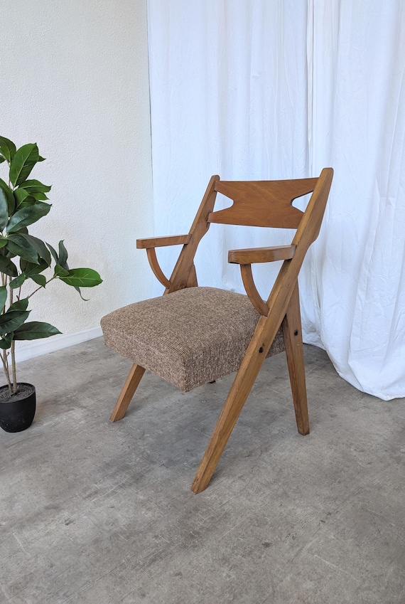 レトロ ラウンジチェア ミッドセンチュリーレトロレザーアクセント
