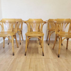 1 von 5 Vintage Irish Pub Chairs aus Holz mit Bugholztechnik / Esszimmerstuhl / Esszimmerstuhl / Buchenholz / Midcentury / Dine Thonet Interieur / Cafe