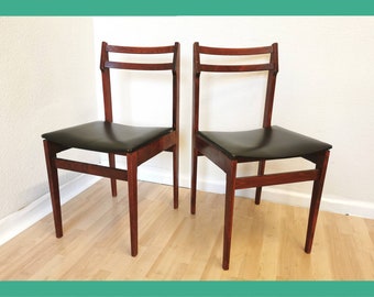 SET DE 2 chaises de salle à manger en bois vintage / Conçu par Branko Ursic pour STOL Kamnik / Années 1970, Yougoslavie / Modèle 2087 Scandinave minimaliste