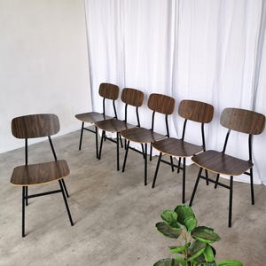 Vintage STOL Kamnik School Chair: 1970s Yugoslavia Industrial Dining Chair