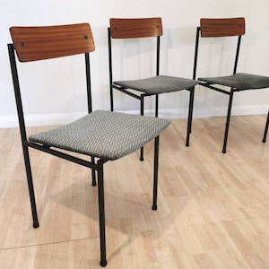 1 of 2 Retro Industrial Chairs / Type 4033 / Dining firm chairs /  Vintage Chairs Stol Kamnik / 1970s / Retro Mid-Century style / Dine