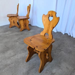 木製の背もたれ付き椅子 - Etsy 日本