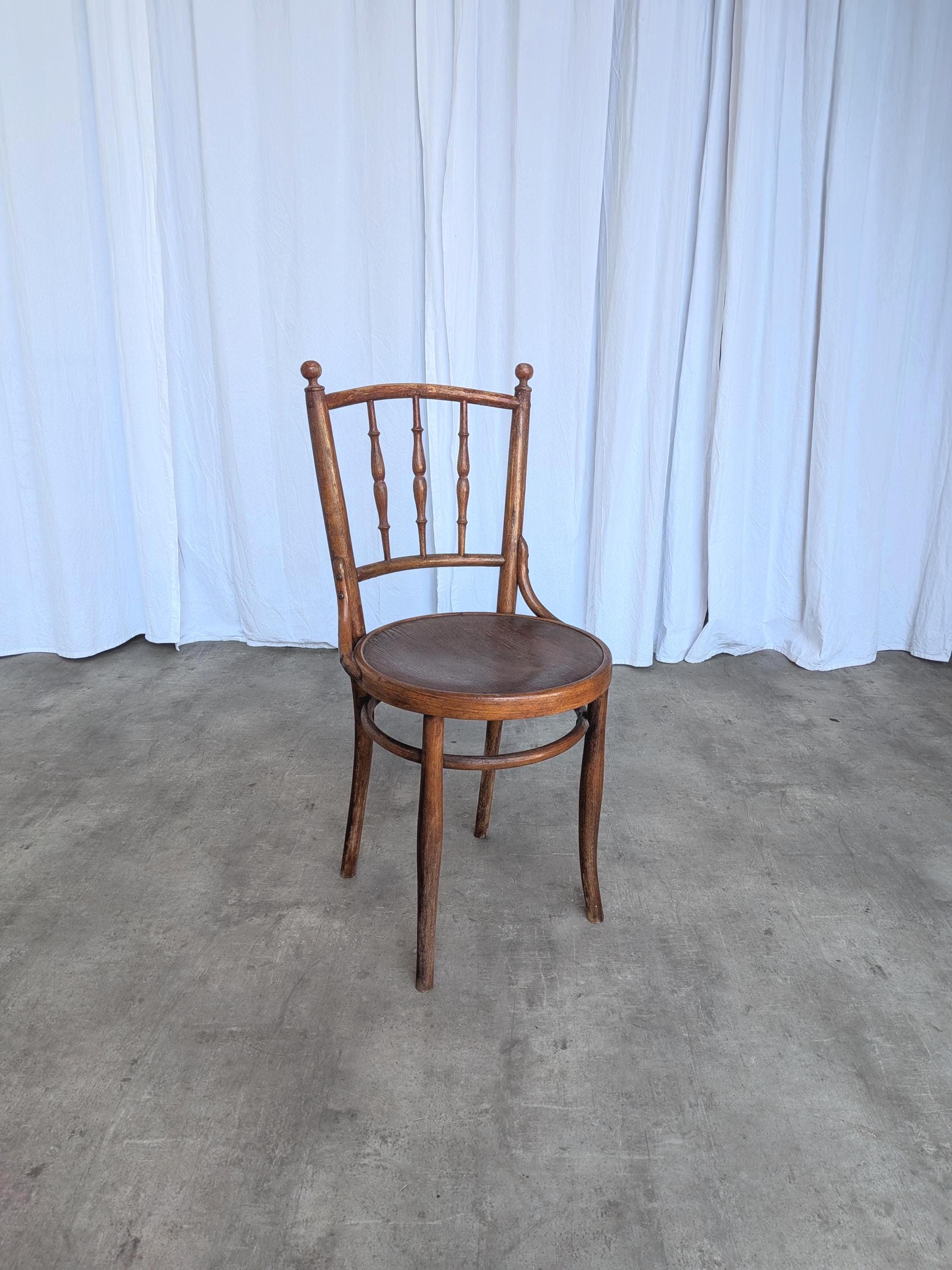 Vintage Bentwood Dining Chair: Thonet Style, Carved Wood, 1960s - Etsy