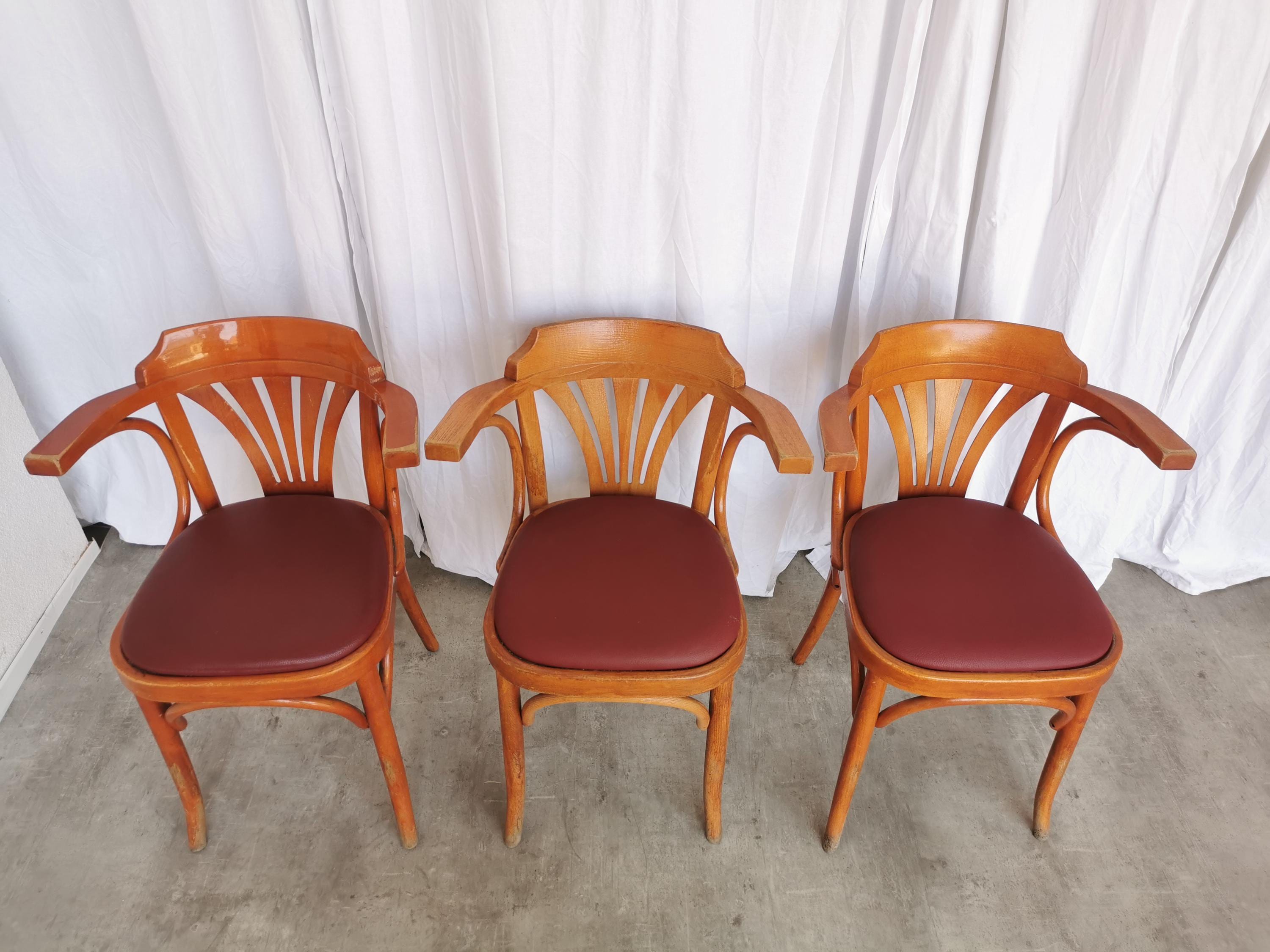 曲げ木ダイニングチェア（3脚セット）：ヴィンテージトーネット