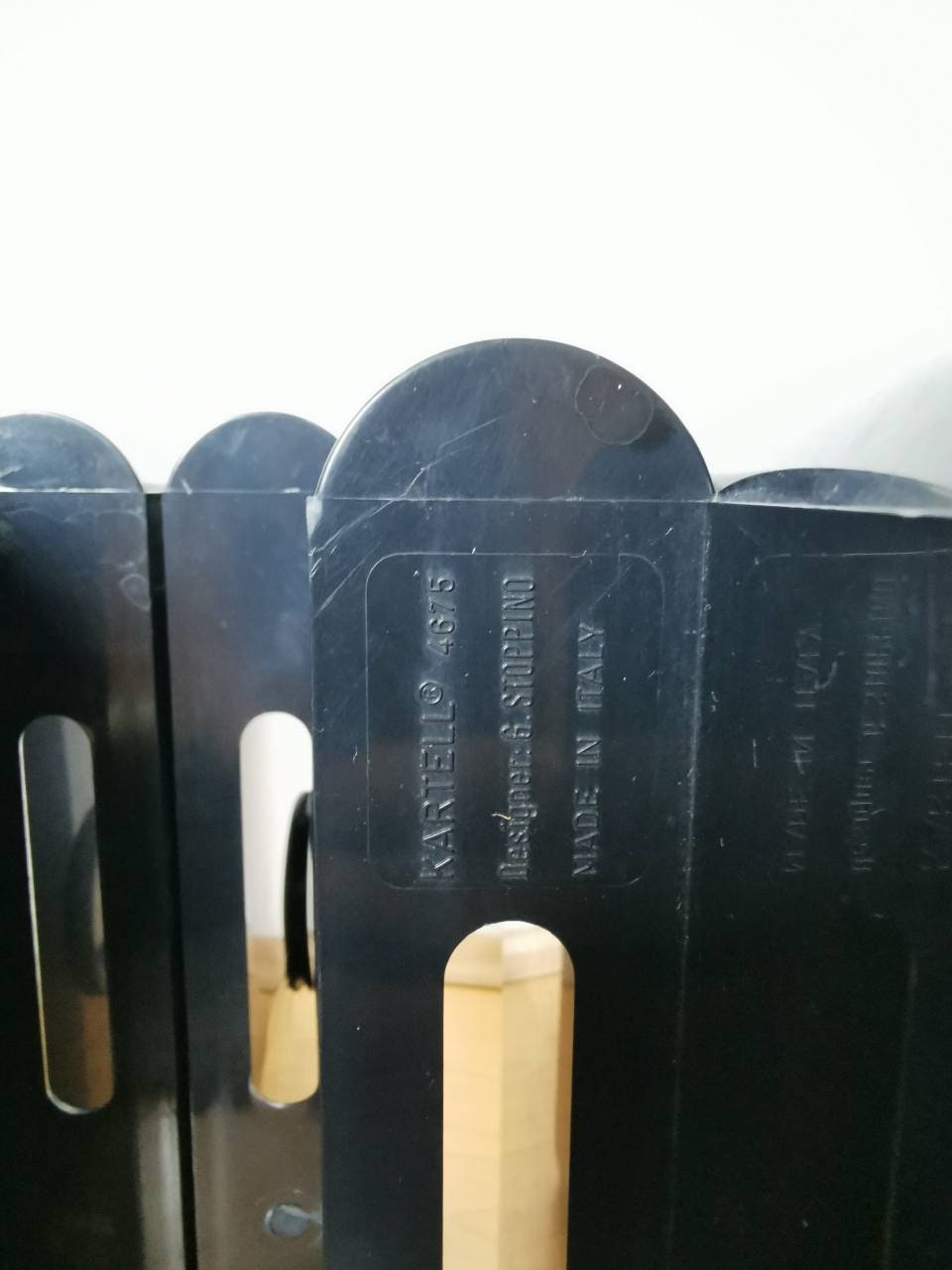 Black Magazine Rack / Italian Designer Giotto Stoppino for Black Magazine Rack / Italian Designer Giotto Stoppino for