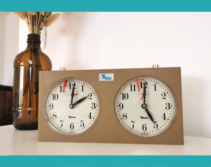 Vintage Chess Clock by INSA Kombinat Sport / Yugoslavia 1980s