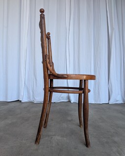 Vintage Bentwood Dining Chair: Thonet Style, Carved Wood, 1960s - Etsy