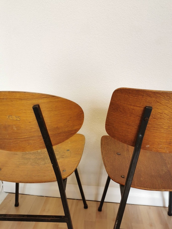 4er SET Vintage Esszimmerstühle aus / Decor Stühle Verschiedene / Esszimmer 70er Jahre, von / Jugoslawien 1970er Kamnik, Jahre Holz / Industrial Home Stol