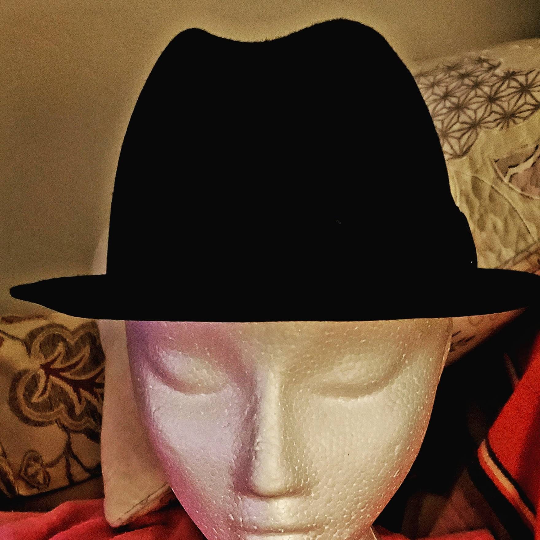 19301940's Black Felt Fedora Hat.Tip Top Tailors Made in Etsy