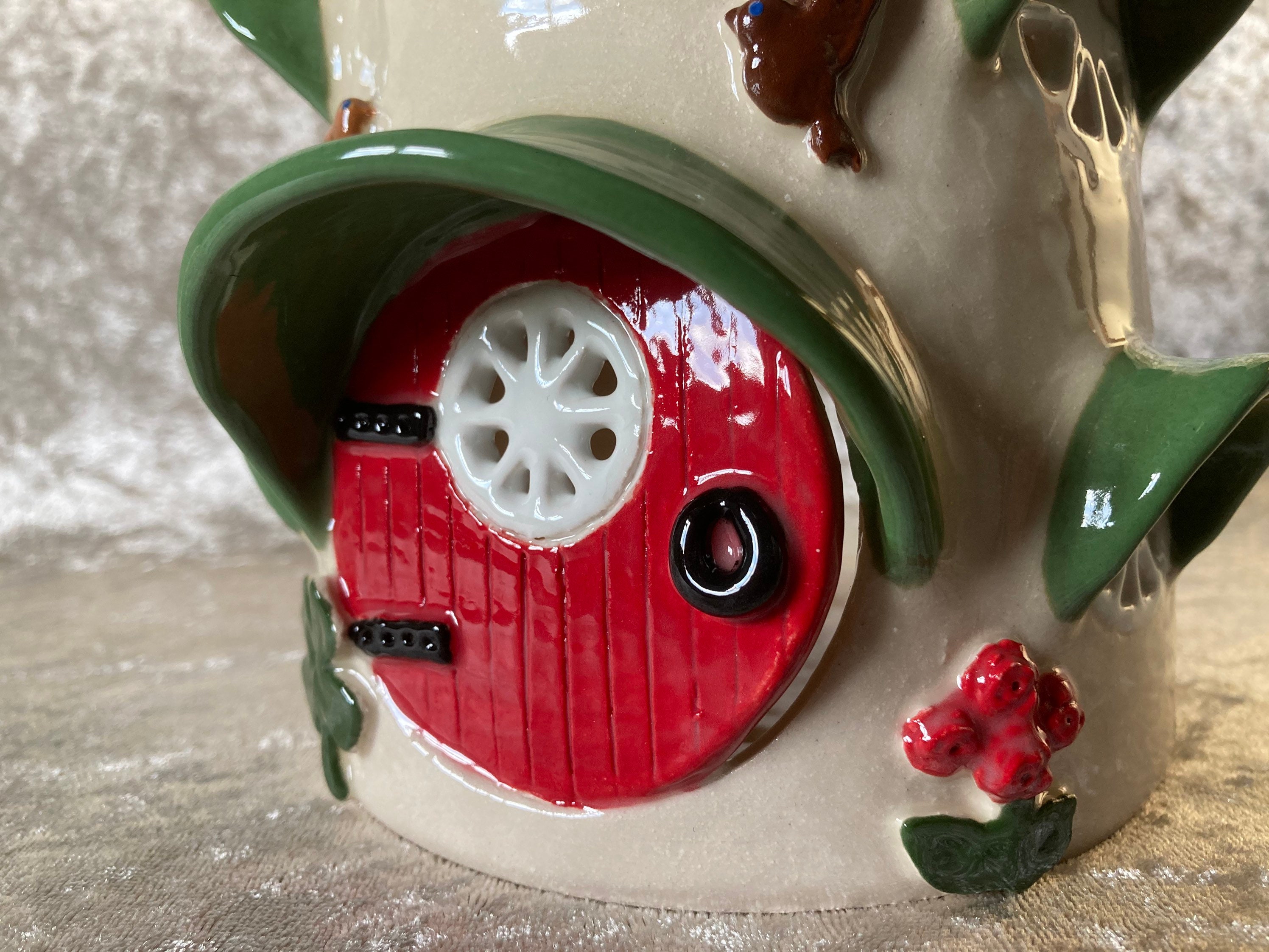 Incense Burner / Tea light House Ceramic Etsy