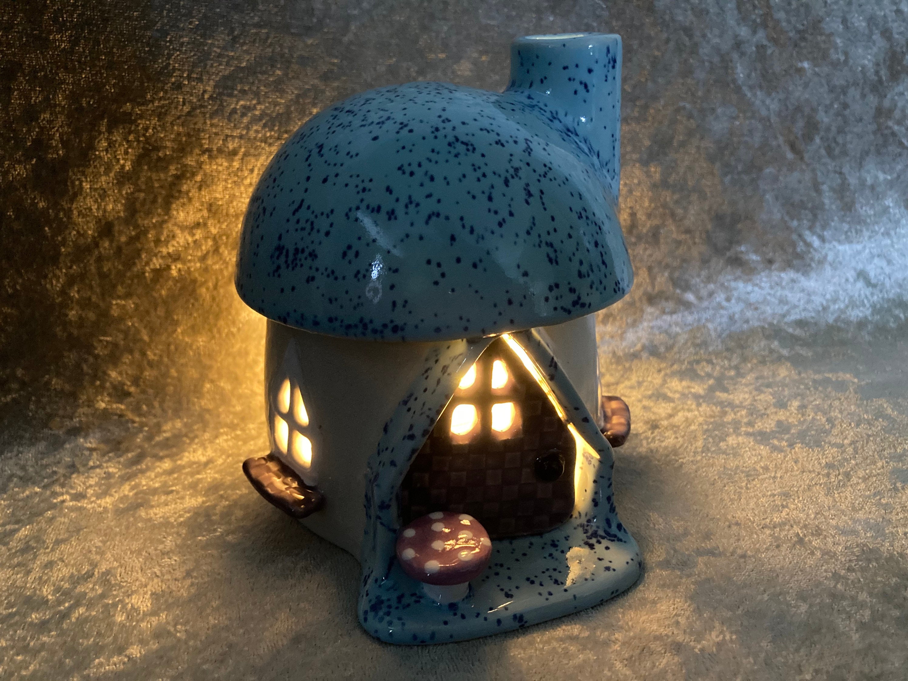 Incense Burner / Tea light House Ceramic Etsy