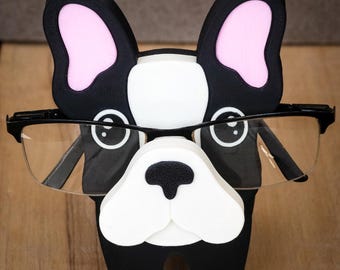 French Bulldog Eyeglass Holder | 3D Printed Dog Glasses Stand | Gift for Frenchie Lovers