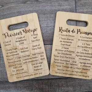 JW Pioneer Recipe on Bamboo Cutting | JW Gift | Jehovah | English | Spanish