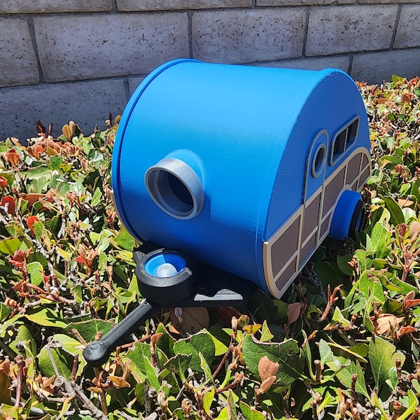 Birdhouse Teardrop Camper | PLA Plastic | 3d Printed | Colorful