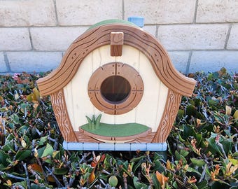Outdoor Bird House, Fantasy Inspired Birdhouse, Bird Watching Gift, Garden Art, Unique Birdhouse, Home Decor