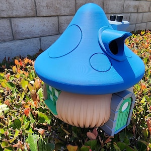Birdhouse Mushroom House | PLA Plastic | 3d Printed | Colorful | Options