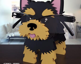 Yorkshire Terrier Eyeglass Holder | 3D Printed Dog Glasses Stand | Gift for Yorkie Lovers