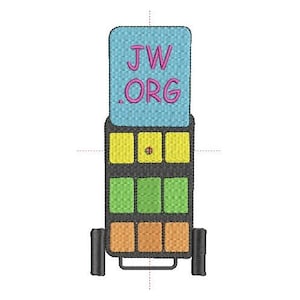JW.orgJW Warenkorb | Stickdatei | Stk | von |jef | Maße | Nur digitale Dateien | 2x0.938, 4x1.877, 6x2.815 Designgrößen