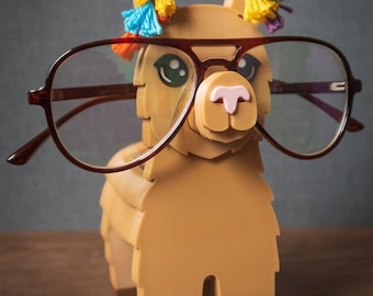 Llama Eyeglass Holder | 3D Printed Animal Glasses Stand | Gift for Llama Lovers