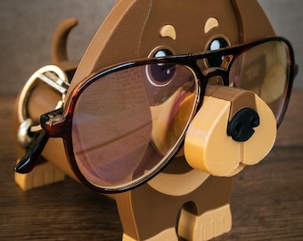 Dachshund Eyeglass Holder | 3D Printed Dog Glasses Stand | Gift for Dachshund Lovers
