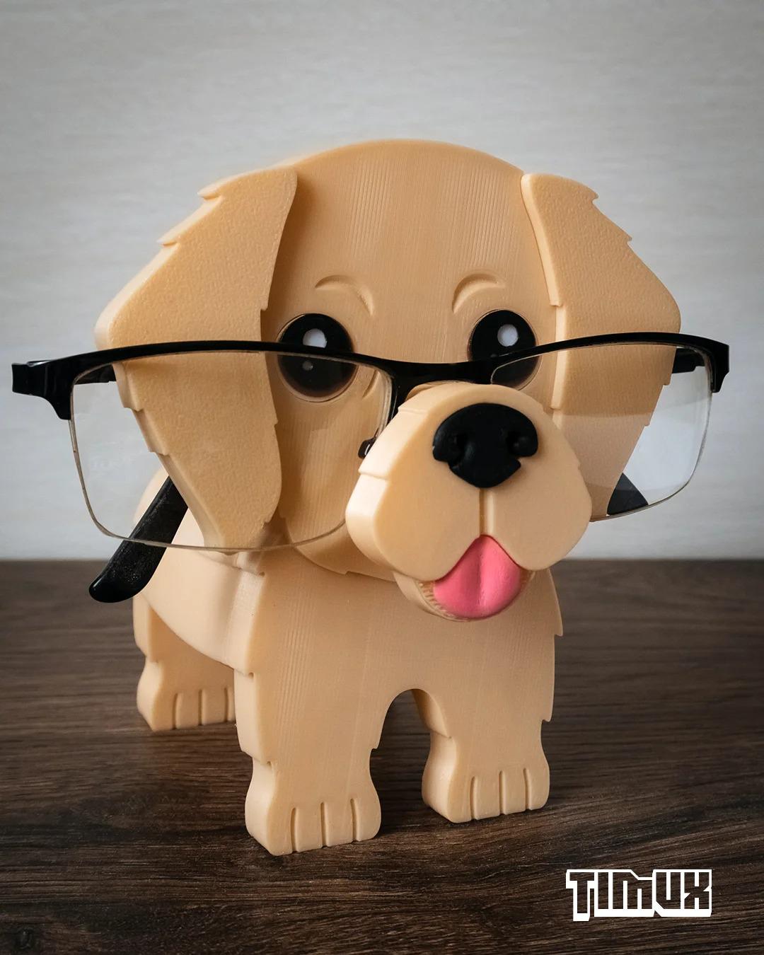 Golden Retriever Decor 3D Printed Eyeglass Stand, Dog Glasses Holder, Eyewear Holder, Pet Lover Gift, Eyeglass Storage