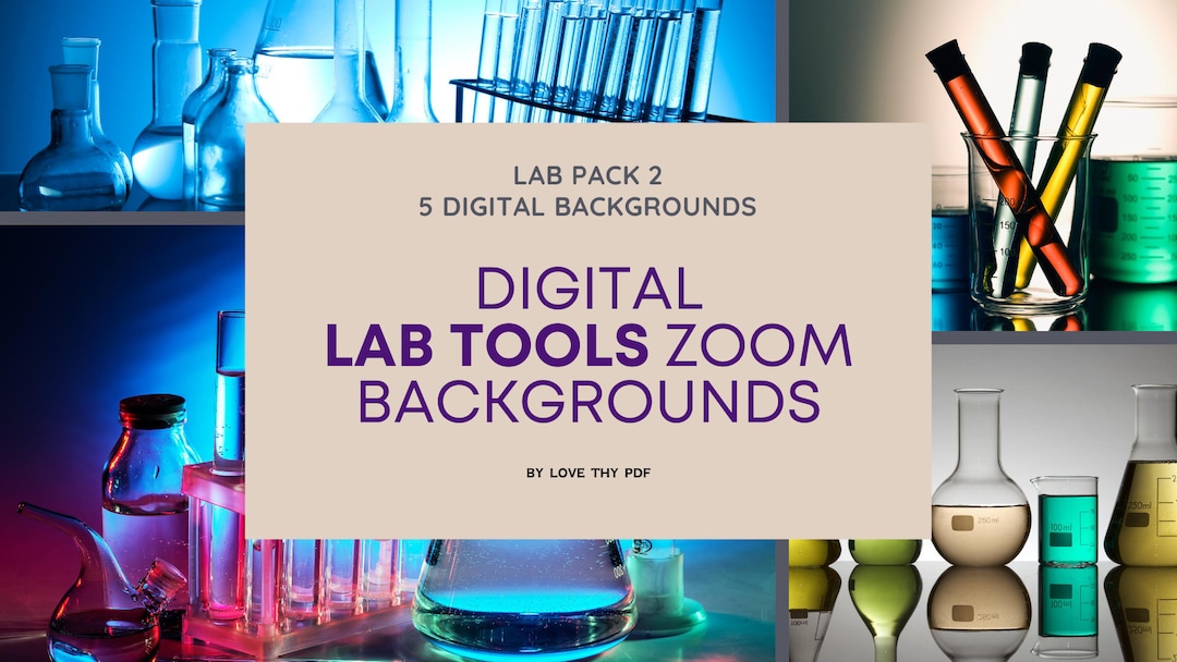 Science Lab Zoom Background 5pack 2 High Quality Zoom Background