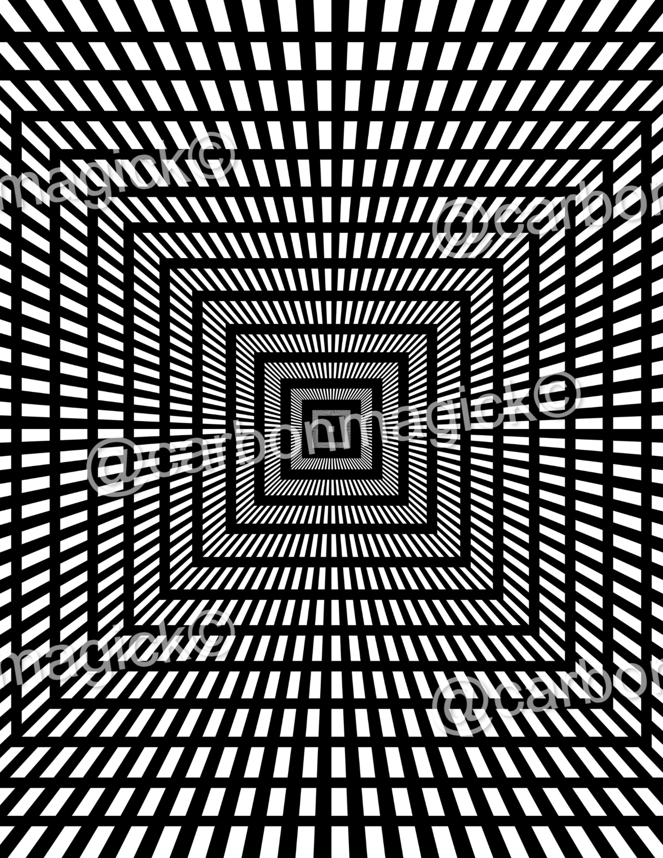 Optical Illusion Coloring Pages - Etsy