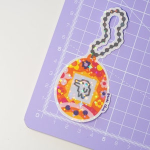 Sparkly Tamagotchi Sticker